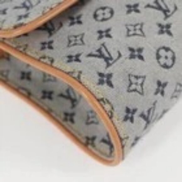 LOUIS VUITTON Monogram Mini Camille Chain Shoulder Bag Blue M92002 Auth EC1035AM - Picture 3 of 16